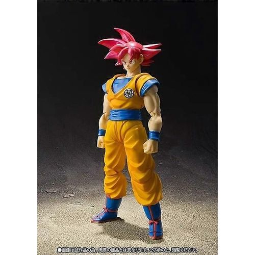 Anime Dragon Ball Z Super Saiyan God Goku Figura de acción de PVC móvil conjunta Colección de modelos Muñeca de juguete para niños 16cm