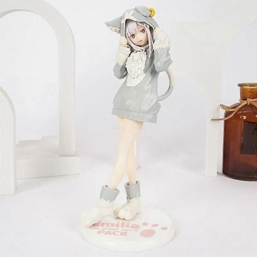 20cm Anime Re: Zero-starting Life In Another World Emilia Rem Ram Figure Starting Pvc Action Figures Collection Model Doll Toys