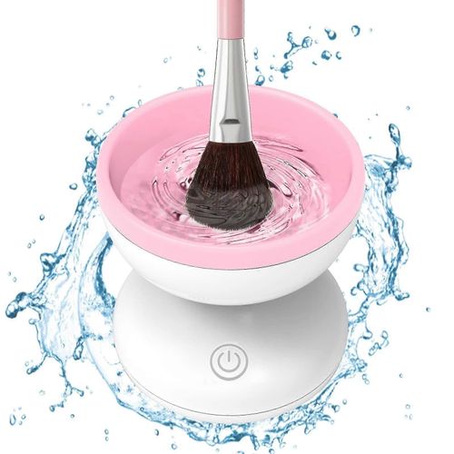 Nettoyeur De Pinceaux De Maquillage Électrique - Machine De Nettoyage De Pinceaux De Maquillage Portable Et Automatique Usb, Outils De Nettoyage Cosmétique, Essoreuse Pour Pinceaux De Maquillage De Toutes Tailles 