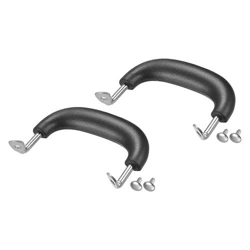 Poignée Latérale De Rechange Pour Casserole, Compatible Avec Les Poêles À Vapeur En Acier Inoxydable, Poignée Noire Argentée, 102 X 88 Mm, Lot De 2