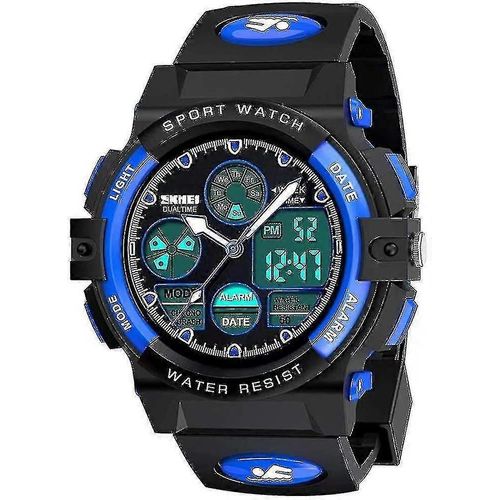 Montre De Sport Numérique Pour Enfants, Étanche, Style Décontracté, Pour Garçons Et Filles, Modèle Ele 8h5-Po