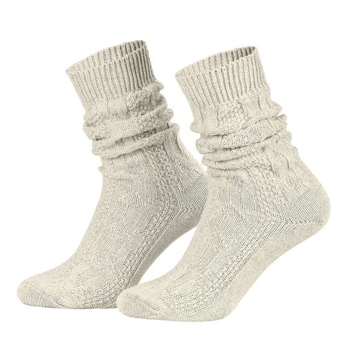 Paire De Chaussettes Courtes Traditionnelles En Laine - Antidérapantes Et Anti-Rayures - Compatibles Avec Les Chaussettes Traditionnelles À Motif Torsadé Pour Homme