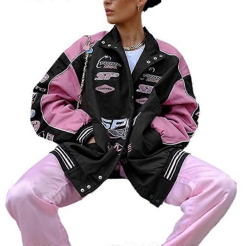 Veste De Pilote Vintage Bebetter Barbie Powder Print - Vêtements De Rue Y2k