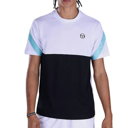 Sergio Tacchini - Tee Shirt Diagonalley - Blanc