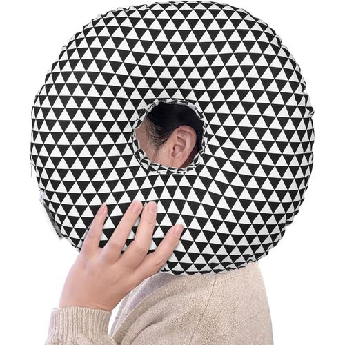Ershi-Coussinet De Perçage Avec Trou, Oreiller Beignet, Oreiller De Piercing Dormir Sur Côté, Coussin Avec Trou Pour Oreilles, Sou[1