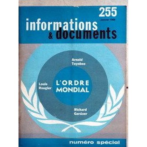 Informations Et Documents N° 255 Du 01/01/1968