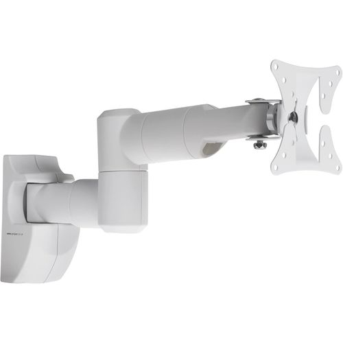 PROPER Support Mural à Bras pivotant pour TV 19" à 28"", Double Pivot, VESA Max de 100 x 100, Blanc PB126[202]