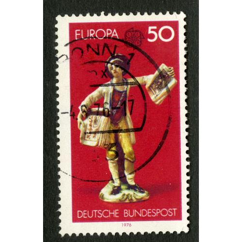 Timbre Oblitéré Deutsche Bundespost, Europa, Cept, 50, 1976