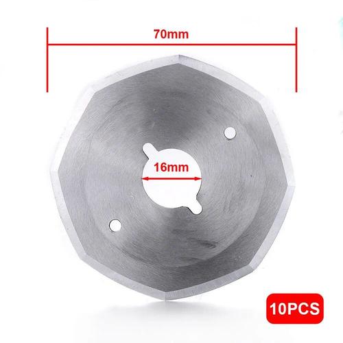 10pcs 70 mm - 10 pièces en acier allié 70 YJ-70A lointain lame ronde électrique Machine scie coupe grill Textile couteau Cutter tissu bricolage outils à main