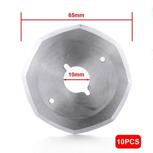 10pcs 65 mm - 10 pièces en acier allié 70 YJ-70A lointain lame ronde électrique Machine scie coupe grill Textile couteau Cutter tissu bricolage outils à main