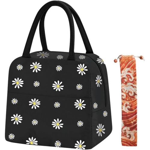 ERSHI-Sac Isotherme Repas, 6L Petit Panier Repas Avec sac à couverts, 6L Mini Sac à Lunch Isolé en Étanche pour Homme Femme, Pliab[1