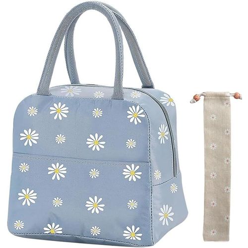 ERSHI-Sac Isotherme Repas, 6L Petit Panier Repas Avec sac à couverts, 6L Mini Sac à Lunch Isolé en Étanche pour Homme Femme, Pliab[1