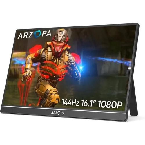 Z1Fc Moniteur Portable, 16.1 Pouces 144Hz 1920×1080 Fhd, Écran Ips Avec Support Monopode Avec Hdmi-Type-C-Usb-C, Écran Portab[J4395]