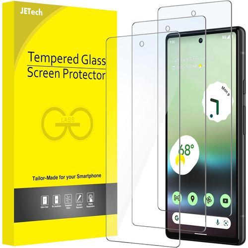 Verre Trempé Pour Google Pixel 6a 6,1 Pouces, Compatible Id D'empreinte Digitale, Film Protection Écran, Hd Transparent, 3 Pièces