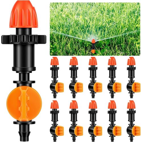 ERSHI-Lot de 20 valves de régulation du système Micro-Drip-System de 1/4" : pour réguler le débit d'eau sur les buses de pulvérisa[1