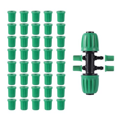 ERSHI-Bouchon de connecteur 1/4 Barb, raccord en caoutchouc pour système d'irrigation 1/4 tuyau[333]