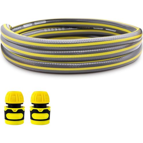 ERSHI-Kit de raccordement de tuyau d'arrosage universel 1/2"", 2 m, 2 connecteurs de tuyau, plastique, connecteur de tuyau, jardin,[2