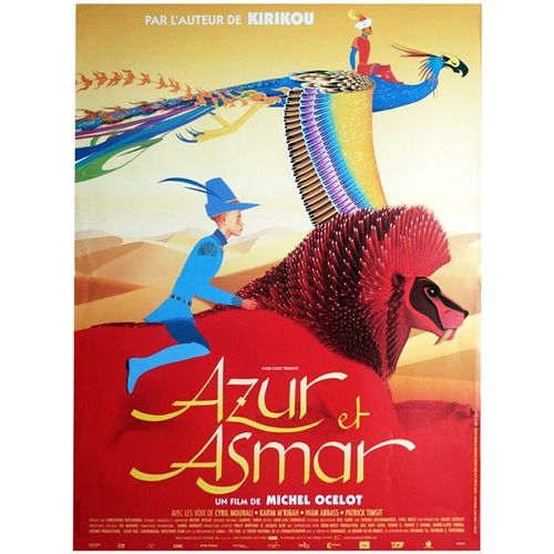 Azur Et Asmar - Véritable Affiche De Cinéma Pliée - Format 40x60 Cm - De Michel Ocelot Avec Les Voix De Cyril Mourali, Karim M'riba - Animation - 2006