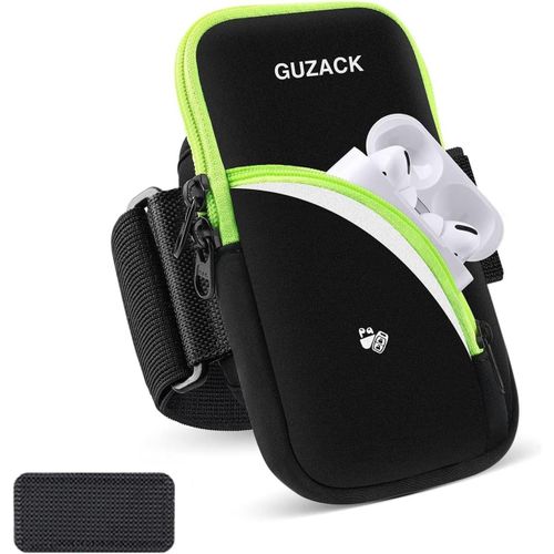 Ershi-Brassard De Sport Support De Sac De Bras De Course 2 Poches,Brassard Telephone Running Brassard Ajustable Sac De Sport Pour [1