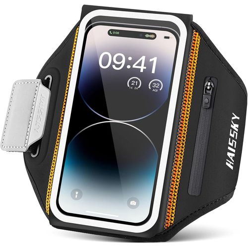 Ershi-Brassard De Sport Avec Poche Écouteur, Brassard Telephone Sport Pour Iphone 14 Pro Max/14 Pro/13 Pro Max/13 Pro/12 Pro Max/1[6