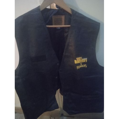 Veste Cuir Johnny Halliday Redskin Tournée 100% Halliday
