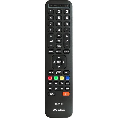 ERSHI-- Télécommande Universelle Easy 4.1 pour 4 appareils TV, Sat, TNT, DVD, Box - 100% Fonctions d'origine - Touches Smart TV[387]