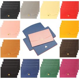 25 Pièces Ini Enveloppe Kraft 10,5 X 7 C, Petite Enveloppe En Papier Kraft Avec Cartes En