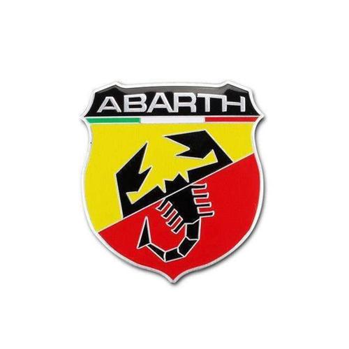 Emblème Autocollant De Bouclier Aile Coffre Logo Fiat Abarth Shield Scorpion 52x58mm