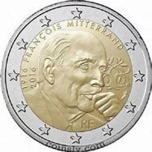 Pièce 2 Euros: François Mitterrand