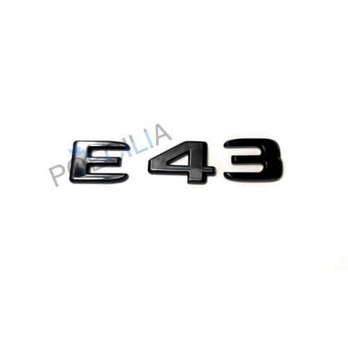 Emblème E43 Lettrage Noir Coffre Arrière Pour Mercedes-Benz 150x23 Mm