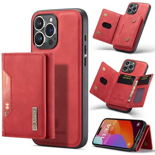 Coque Pour Iphone 15 Pro Max,Etui En Cuir Pu Portefeuille Case Pour Iphone 15 Pro Max,Antichoc Rabat Housse De Protection Pour Iphone 15 Pro Max,Rouge