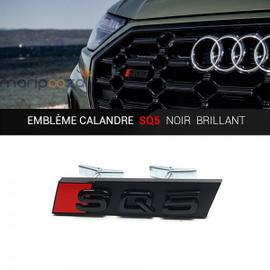  Kit Audi A1 Anneaux Inscription Emblème avant + Arrière Noir  Brillant