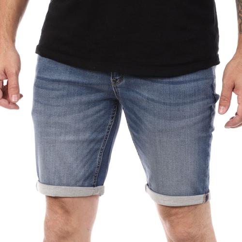 Short En Jean Bleu Clair Homme Schott Luca