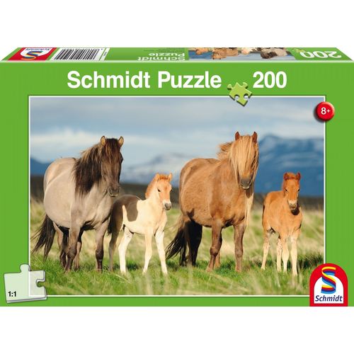 Puzzles Famille Cheval, 200 Pcs