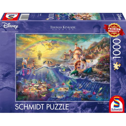 Puzzles Disney Arielle La Petite Sirène, 1000 Pcs
