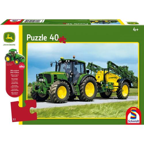 Puzzles Tracteur 6630 Avec Irrigateur De Champ, 40 Pcs, Avec Tracteur