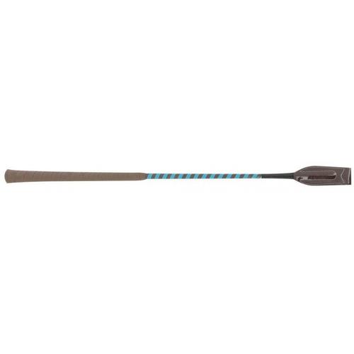 Cravache Whip & Go "Concours" - Couleur : Choco/Turquoise, Taille : 63 Cm