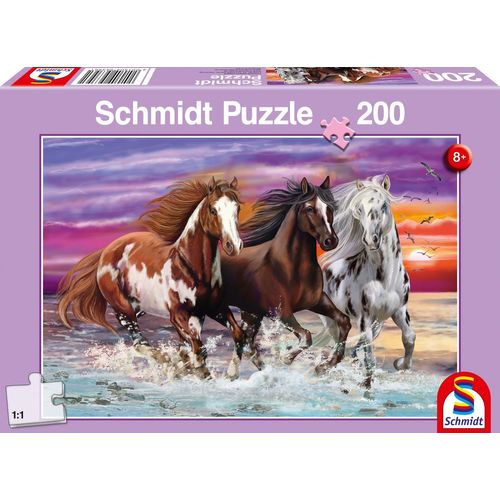 Puzzles Trio De Chevaux Sauvages, 200 Pcs