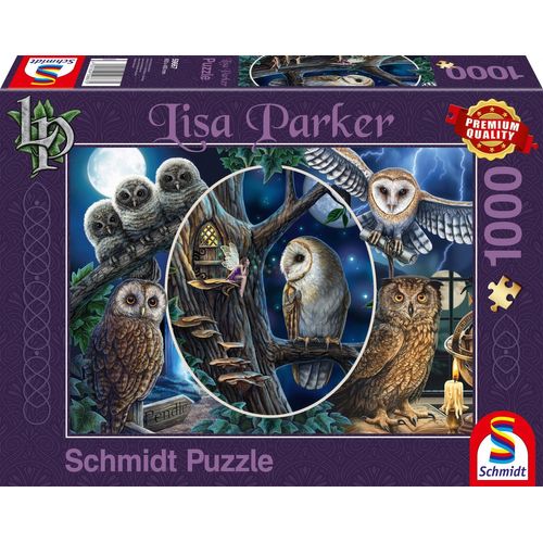 Puzzles Chouettes Mystérieuses, 1000 Pcs