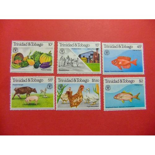 51 Trinidad Tobago 1981 / Journée Mondiale De L'Alimentation / Yvert 439 / 444 Mnh