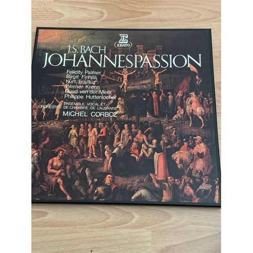 Js Bach , Johannespassion , Coffret 3 Disques , Ensemble Vocal Et Orchestre De Chambre De Lausanne , Michel Corboz , Erato 