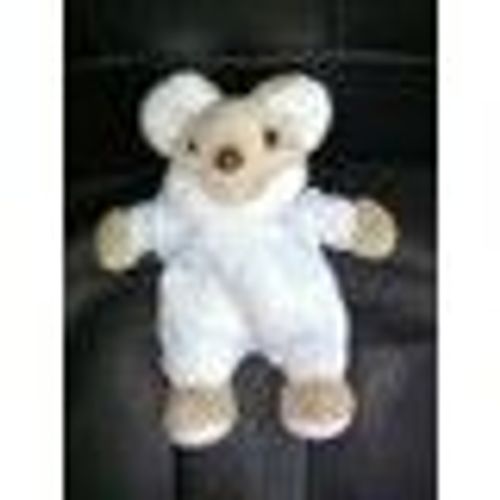 Jacadi - Doudou Peluche Souris Salopette Bleue - 20cm