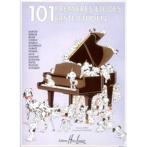 101 Premières Études - 101 Erste Etüden - Charles Hervé, Jacqueline Pouillard - Editions Henry Lemoine - 2005