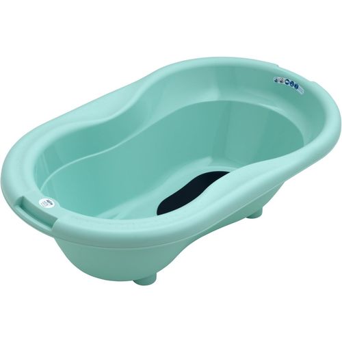Rotho Babydesign Top Baignoire Avec Tapis Antidérapant Et Bouchon De Vidange, 0-12 Mois, Top, Swedish Green (Vert Menthe), 200010266