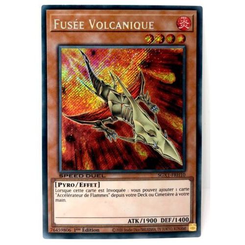Yu Gi Oh Sgx1 Frh10 Fusée Volcanique Secrète Rare