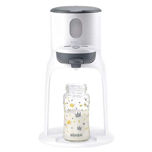 Préparateur-Chauffe Biberon/Petits Pots Béaba , Distributeur D'eau À Température Exacte, Instantané, Rapide, Fonction Bain Marie, 2 Températures, Chauffe Biberon Amovible, Bib'expresso, Blanc