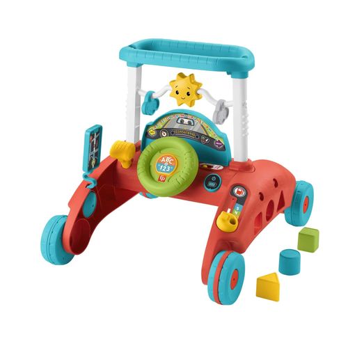 Fisher-Price Marcheur À 2 Visages Avec Activités Avec Lumières Et Sons, Jouet Pour Marcher Ou S'asseoir, Bébé +6 Mois (Mattel Hjp46)