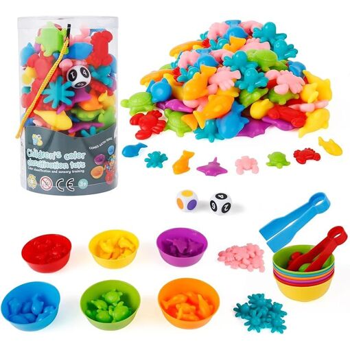 Jeux Motricité Fine 2 Ans Montessori 2 3 4 5 Ans, Motricité Fine, , Jouet Apprendre Les Couleurs