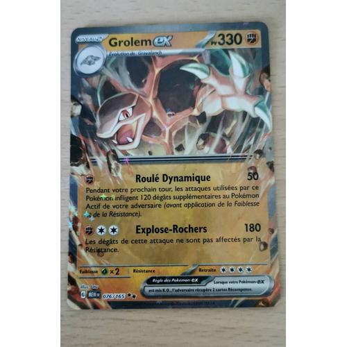 Grolem Ex - Ultra Rare - 076/165 - Pokémon 151