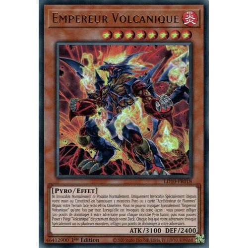 Yu Gi Oh ! Deck Volcanique Prêt Pour Être Jouer En Français